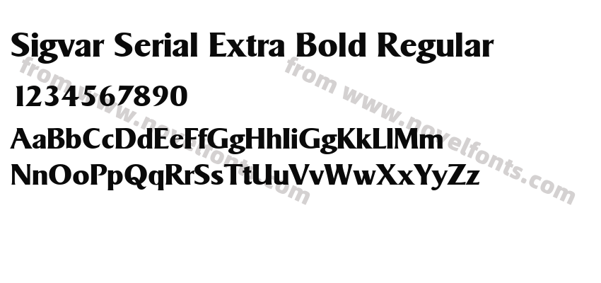 Sigvar Serial Extra Bold RegularPreview