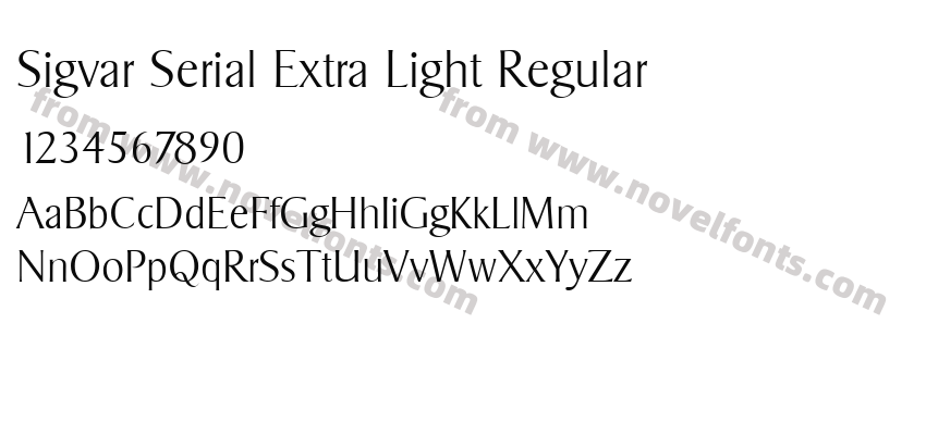 Sigvar Serial Extra Light RegularPreview