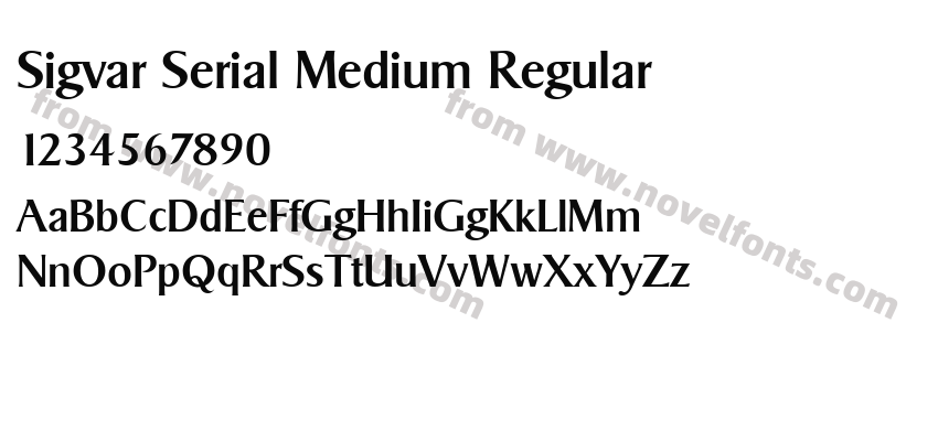 Sigvar Serial Medium RegularPreview