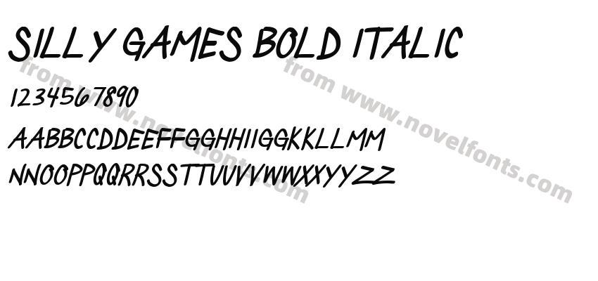 Silly Games Bold ItalicPreview