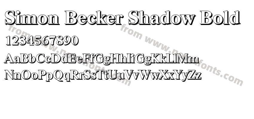 Simon Becker Shadow BoldPreview