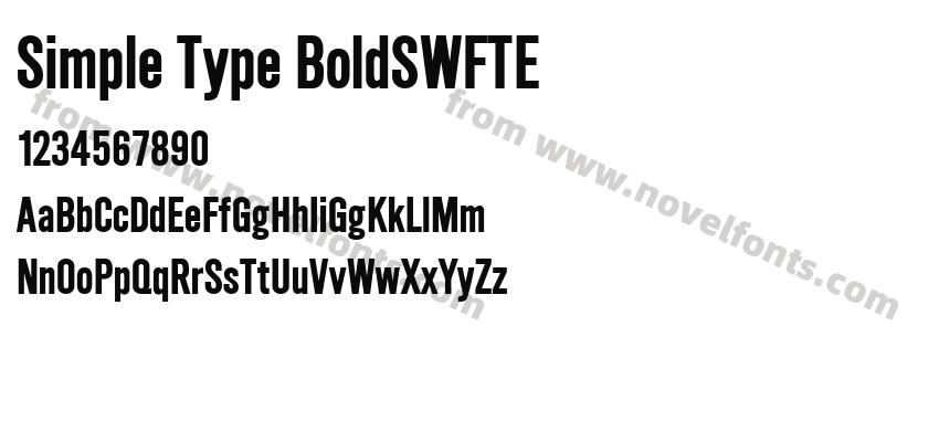 Simple Type BoldSWFTEPreview