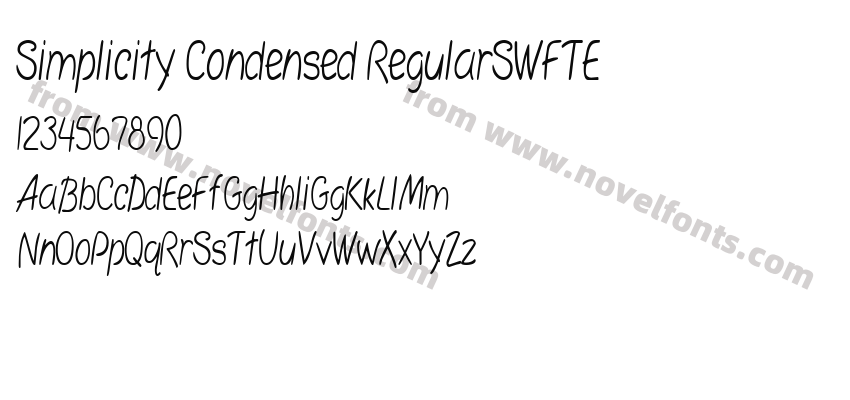 Simplicity Condensed RegularSWFTEPreview