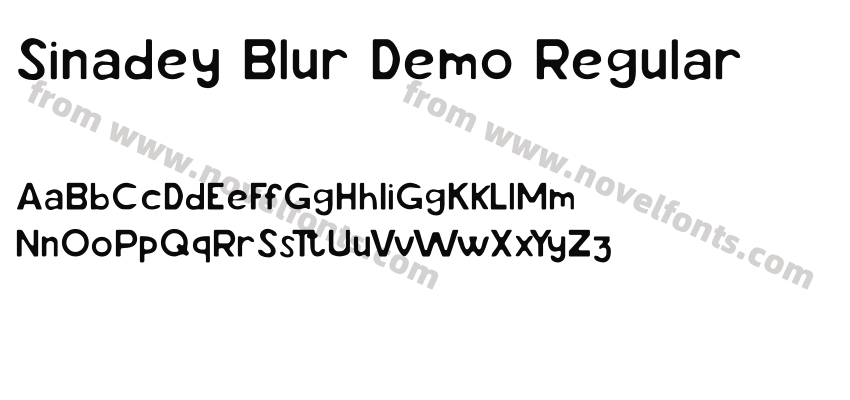 Sinadey Blur Demo RegularPreview