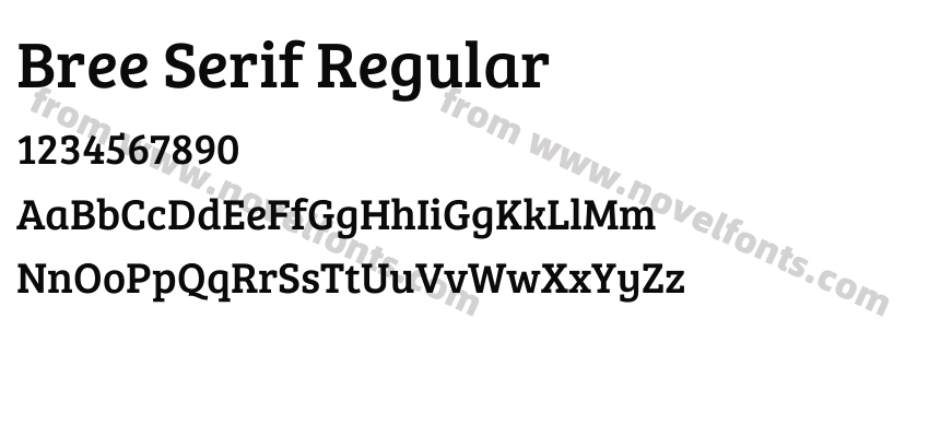 Bree Serif RegularPreview