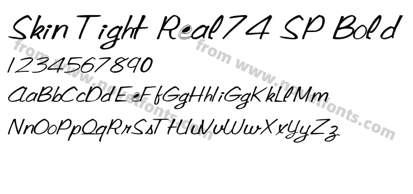 Skin Tight Real74 SP BoldPreview