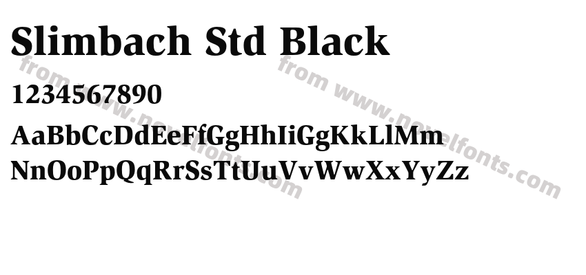 Slimbach Std BlackPreview