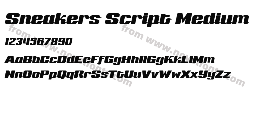 Sneakers Script MediumPreview