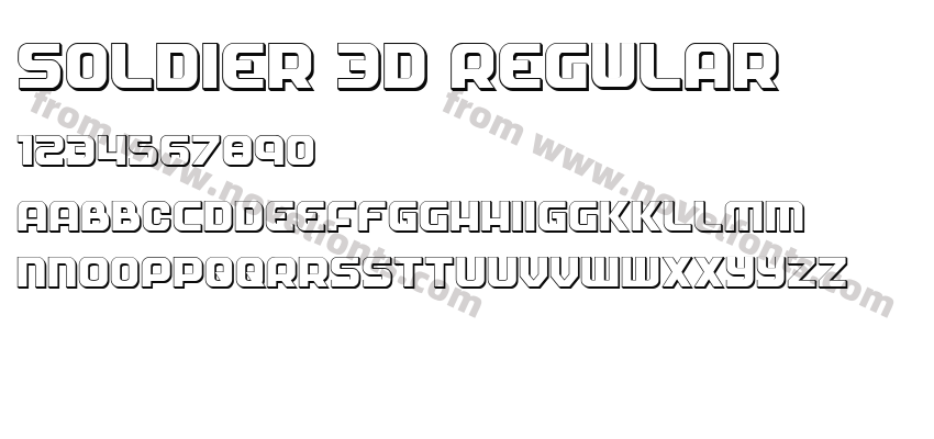 Soldier 3D RegularPreview