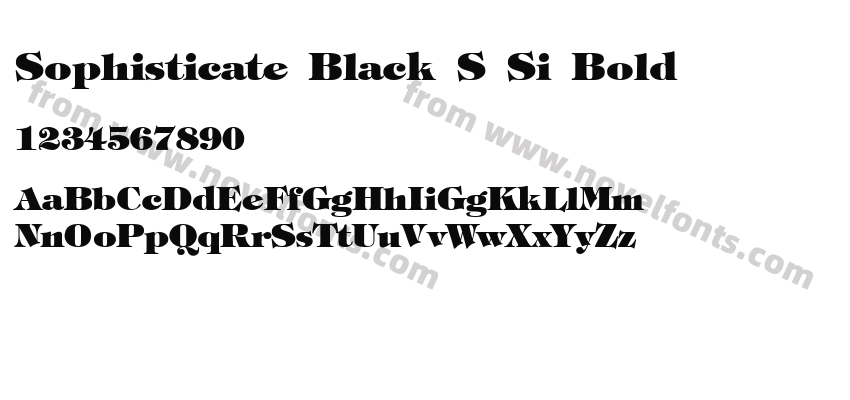 Sophisticate Black S Si BoldPreview