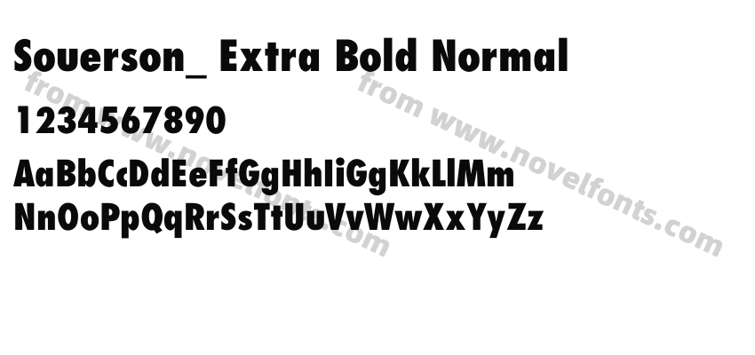 Souerson_ Extra Bold NormalPreview