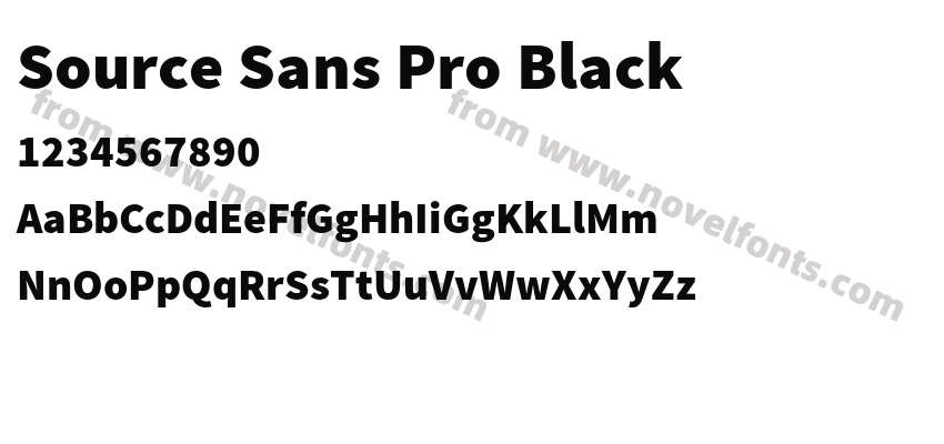 Source Sans Pro BlackPreview