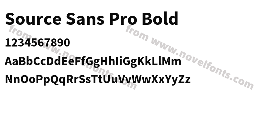 Source Sans Pro BoldPreview