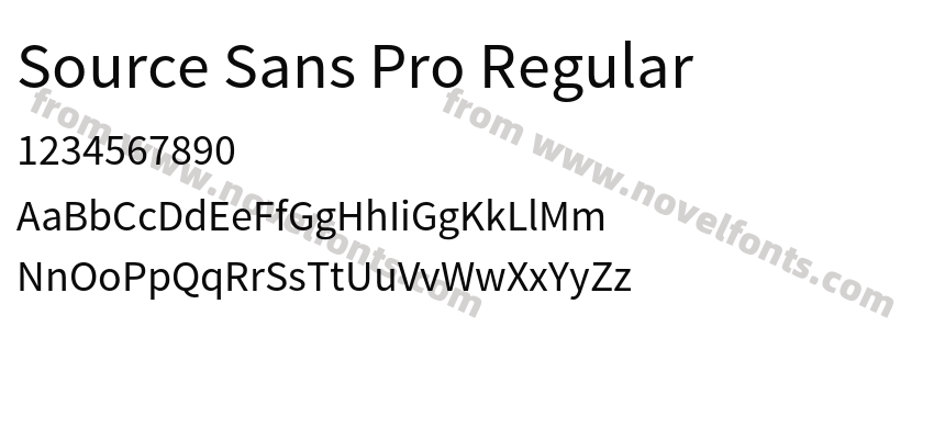 Source Sans Pro RegularPreview