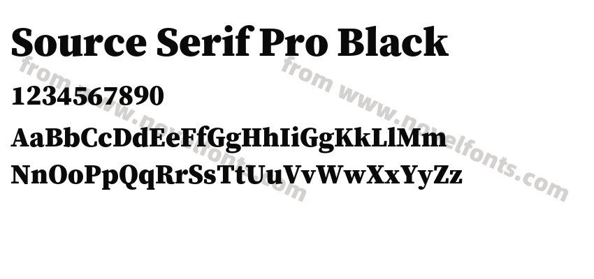 Source Serif Pro BlackPreview