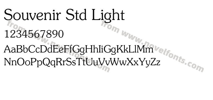 Souvenir Std LightPreview