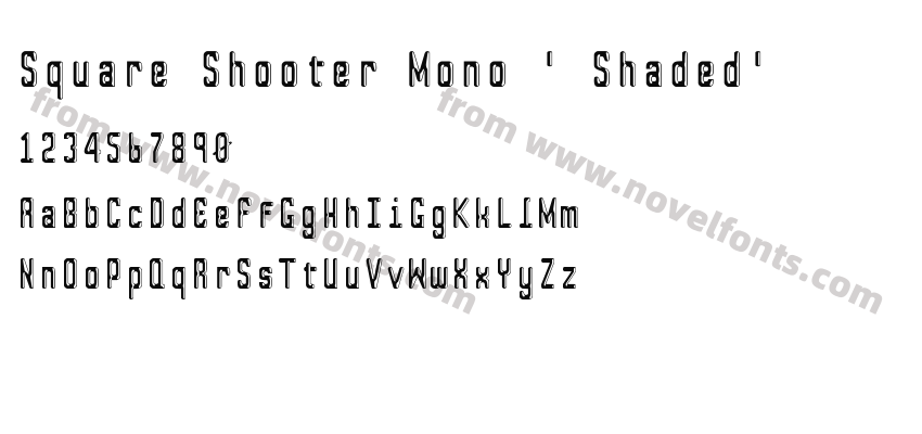 Square Shooter Mono ' Shaded'Preview