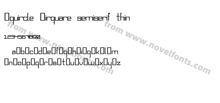 Squircle Cirquare semiserif thinPreview