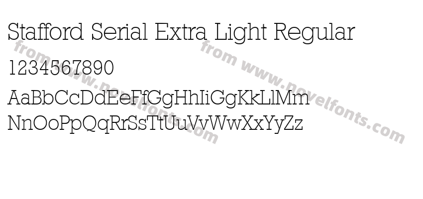 Stafford Serial Extra Light RegularPreview