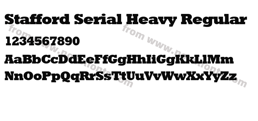 Stafford Serial Heavy RegularPreview