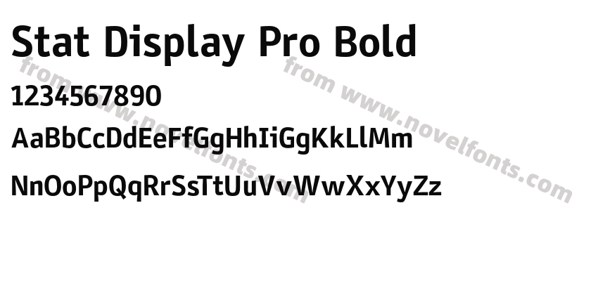Stat Display Pro BoldPreview