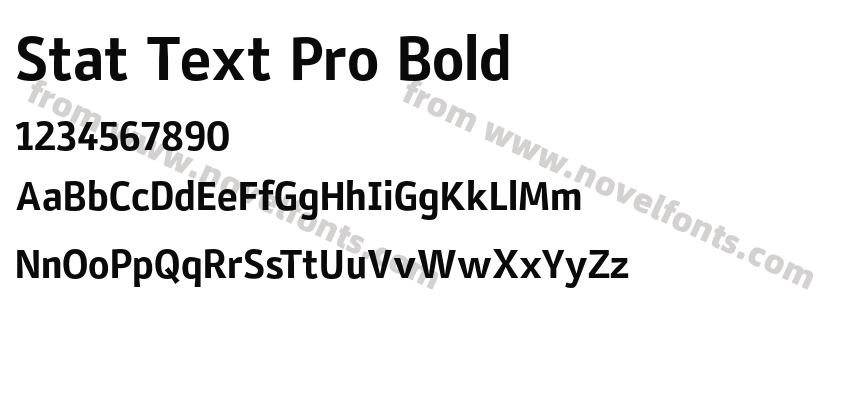 Stat Text Pro BoldPreview