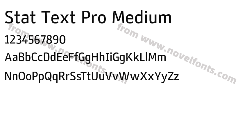 Stat Text Pro MediumPreview