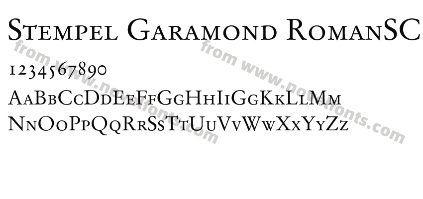 Stempel Garamond RomanSCPreview