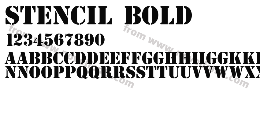 Stencil BoldPreview