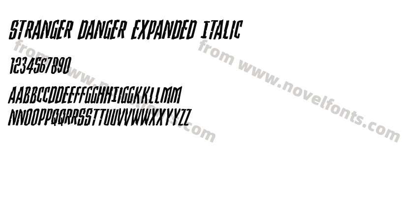 Stranger Danger Expanded ItalicPreview