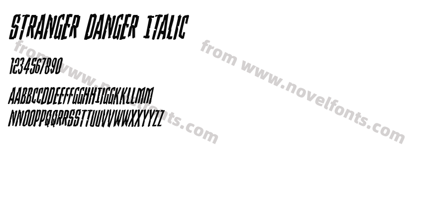 Stranger Danger ItalicPreview