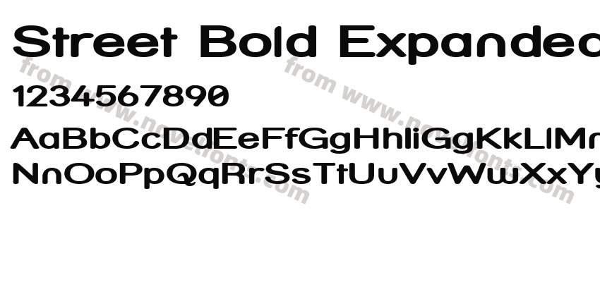 Street Bold ExpandedPreview