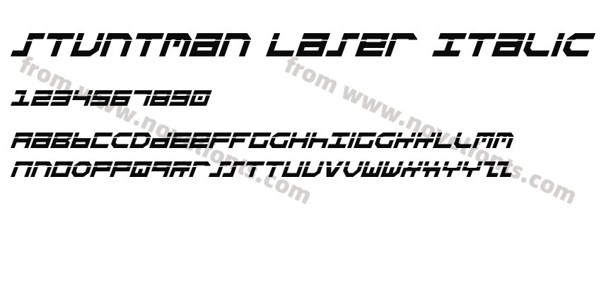 Stuntman Laser ItalicPreview