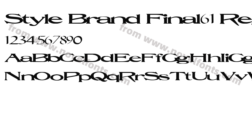 Style Brand Final61 Regular ttextPreview