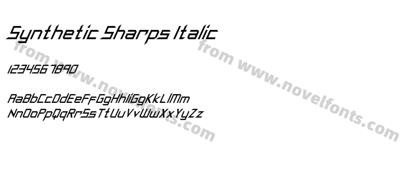 Synthetic Sharps ItalicPreview