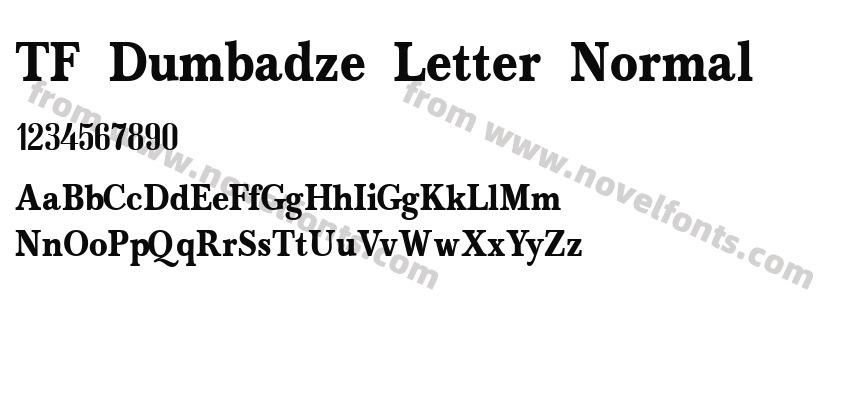 TF Dumbadze Letter NormalPreview