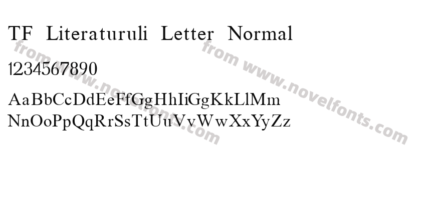 TF Literaturuli Letter NormalPreview