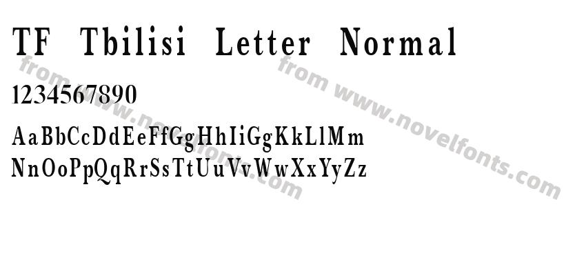 TF Tbilisi Letter NormalPreview