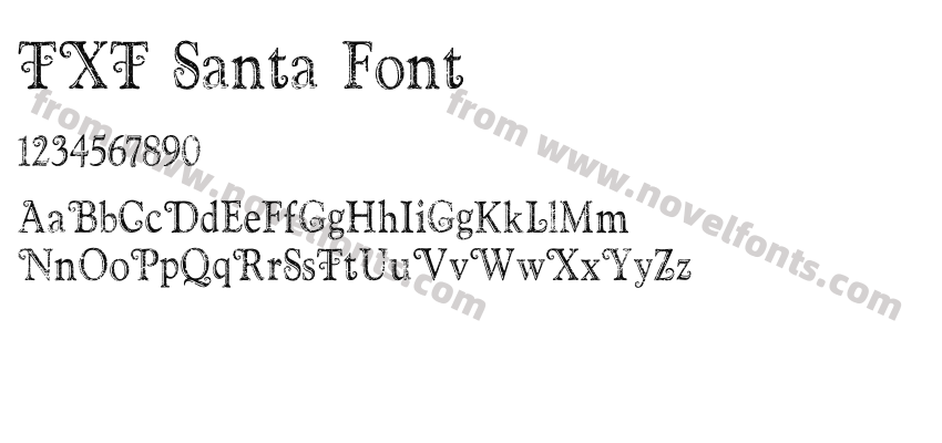 TXT Santa FontPreview