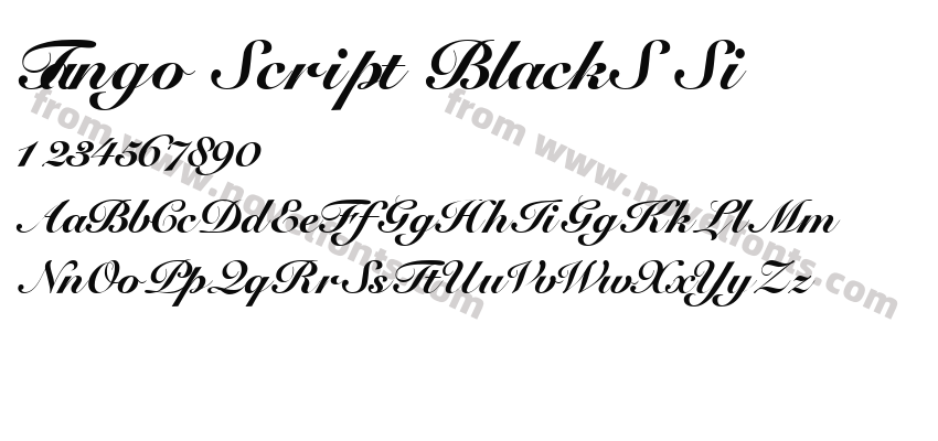 Tango Script BlackS SiPreview