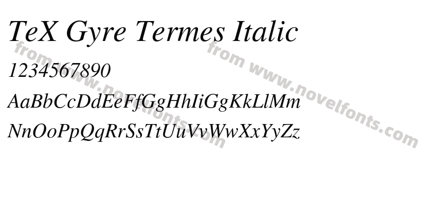 TeX Gyre Termes ItalicPreview