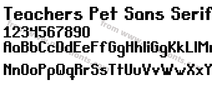 Teachers Pet Sans Serif BoldPreview