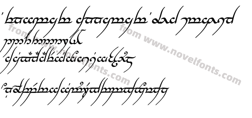 Tengwar Annatar Bold ItalicPreview