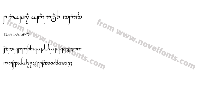 Tengwar Gandalf MediumPreview