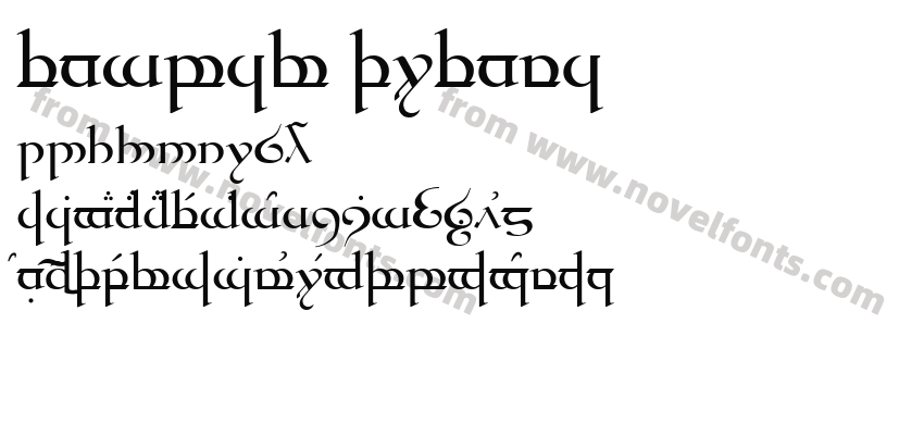 Tengwar QuenyaPreview