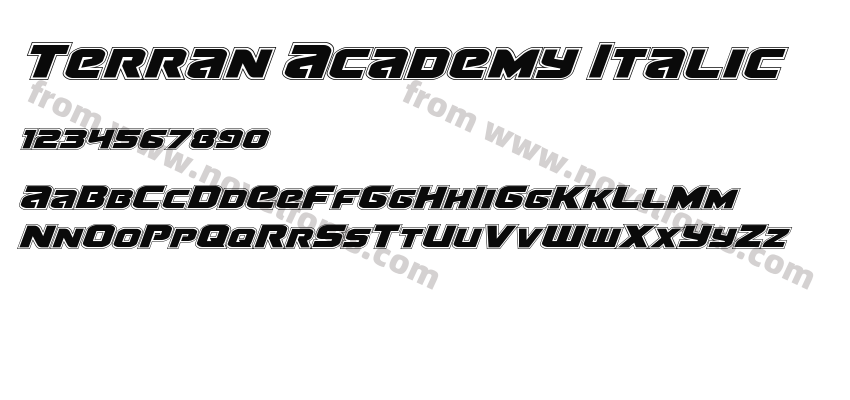 Terran Academy ItalicPreview