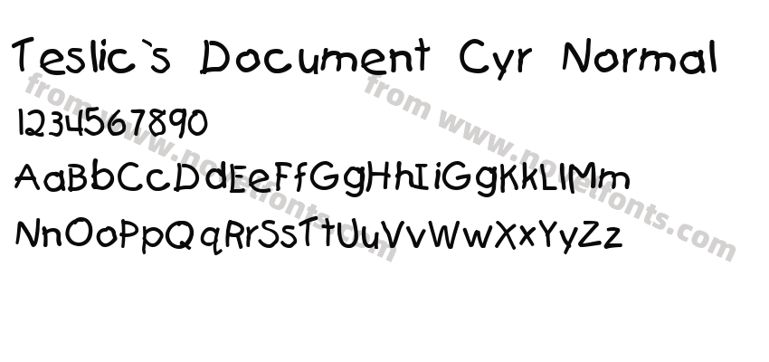 Teslic`s Document Cyr NormalPreview