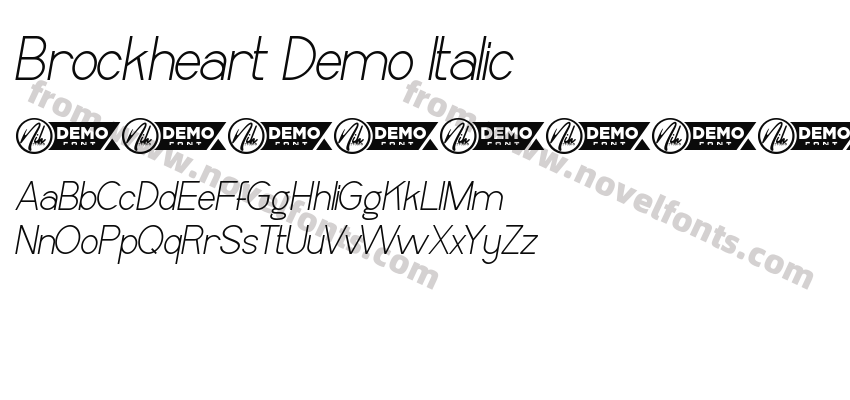 Brockheart Demo ItalicPreview