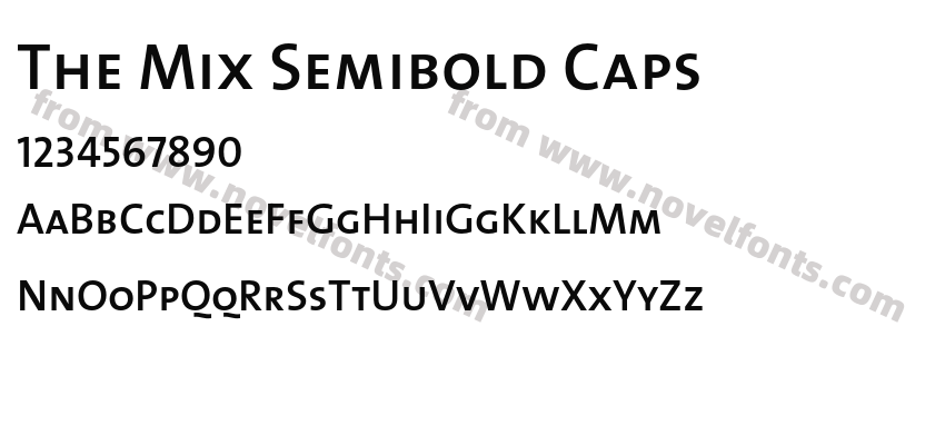 The Mix Semibold CapsPreview