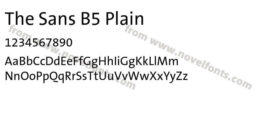 The Sans B5 PlainPreview